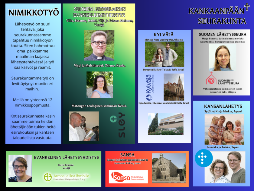 lähetystyön nimikkokohteet